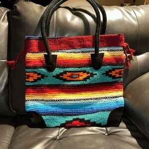 Woven Southwestern Tote Purse